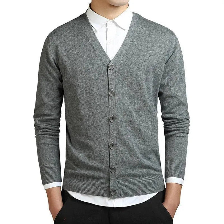 Drune | Schlichter V-Ausschnitt Strickjacke