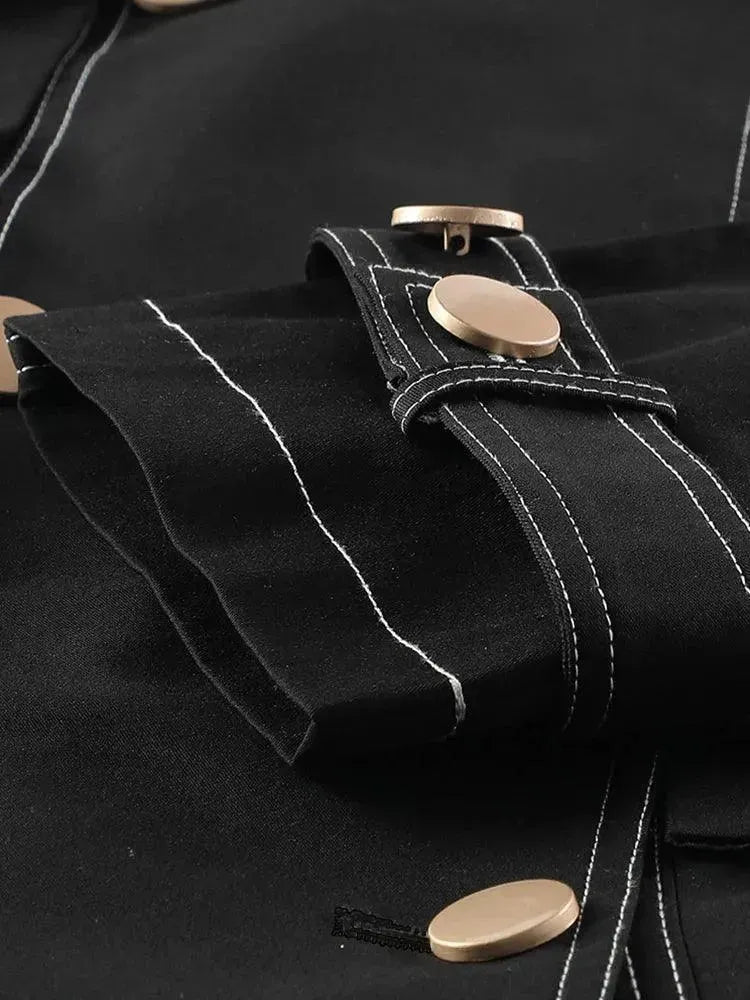 Drune | Herren Lässiger Lockerer Doppelreihiger Trenchcoat