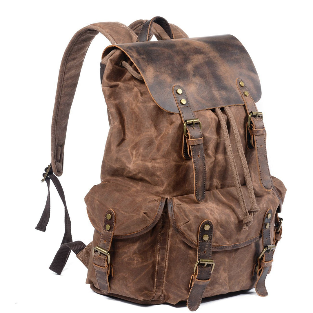 Drune | Canvas Leder Rucksack - Nachhaltig und stilvoll für den täglichen Gebrauch