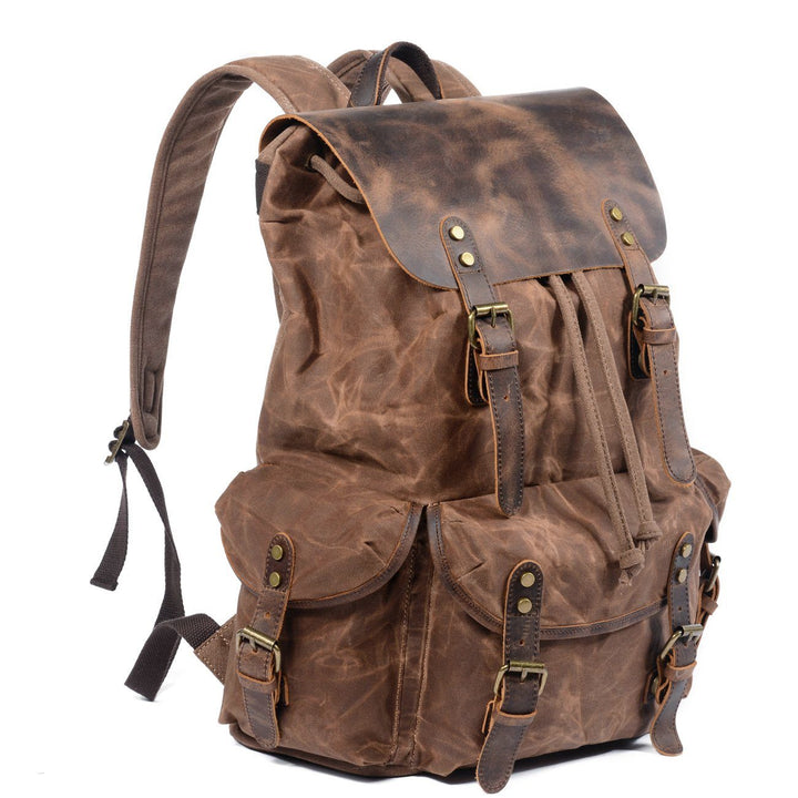 Drune | Canvas Leder Rucksack - Nachhaltig und stilvoll für den täglichen Gebrauch