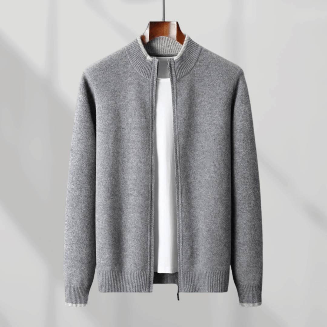 Drune | Herren-Kaschmirjacke mit Reißverschluss