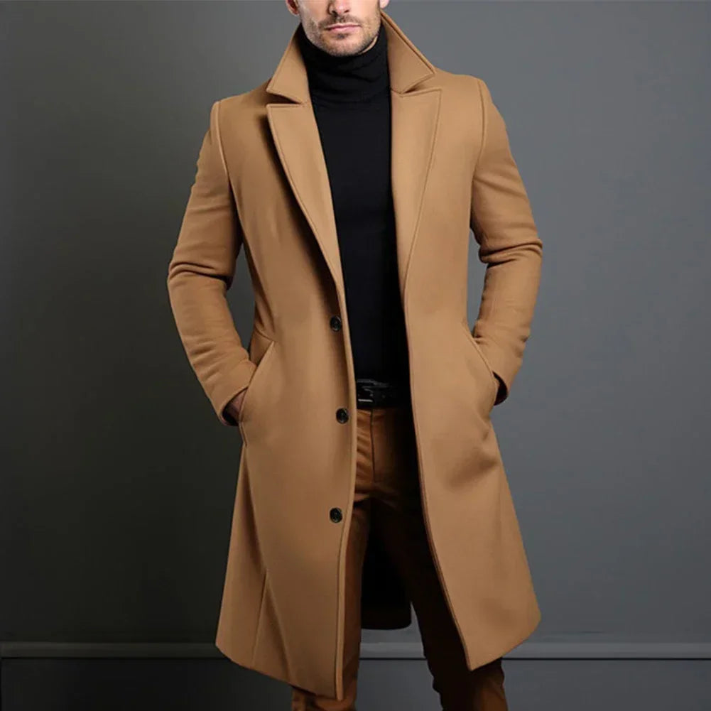 Drune | Herren Klassischer Maßanzug Mantel – Marineblau, Schwarz, Beige Optionen