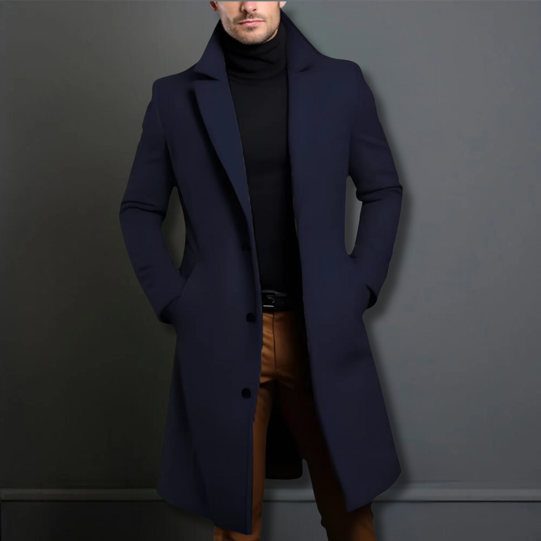 Drune | Herren Klassischer Maßanzug Mantel – Marineblau, Schwarz, Beige Optionen