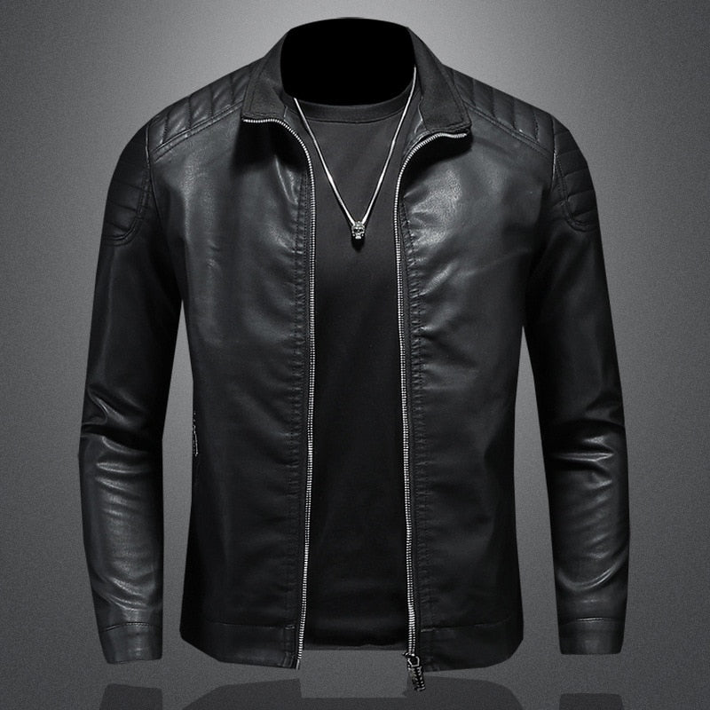 Drune | Herren klassische vegane Lederjacke
