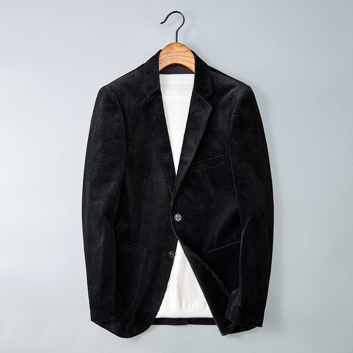 Drune | Herren Cordhosenjacke – Eingekerbter Revers, Smart Casual Blazer