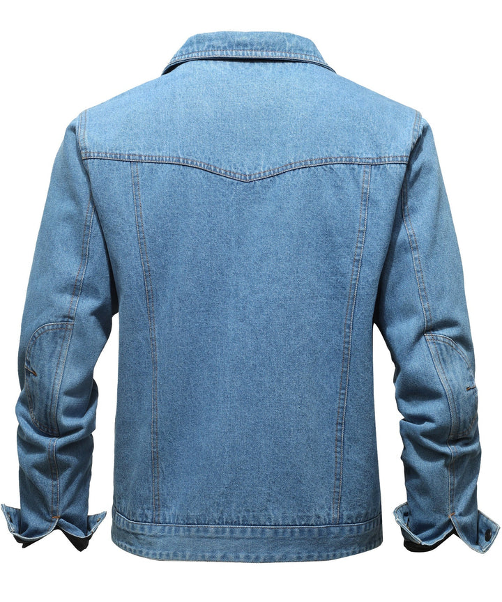 Drune | Herren Denim Wandererjacke - Flanell gefüttert