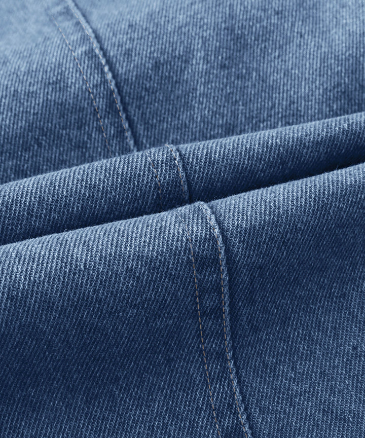 Drune | Herren Denim Wandererjacke - Flanell gefüttert