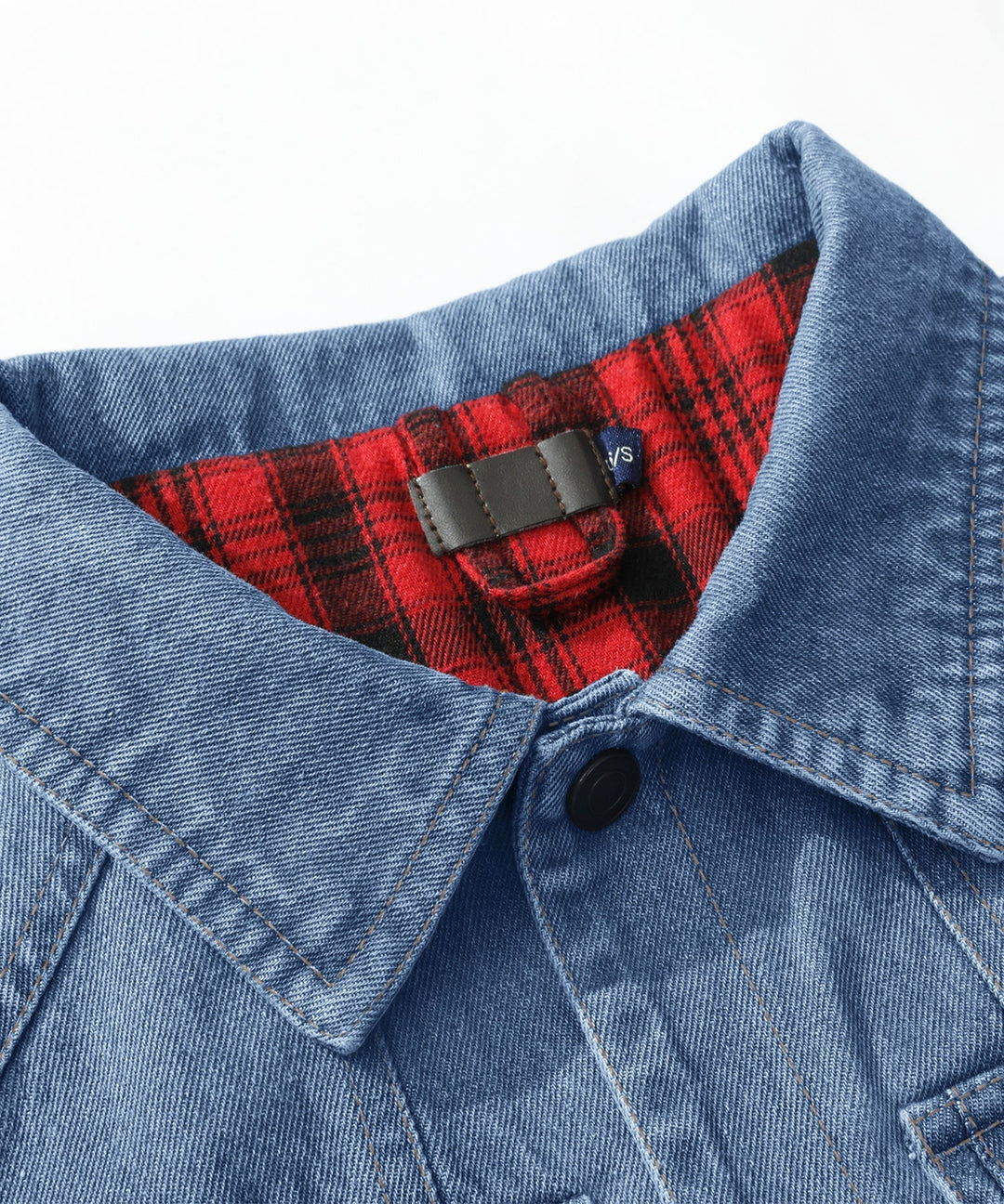 Drune | Herren Denim Wandererjacke - Flanell gefüttert