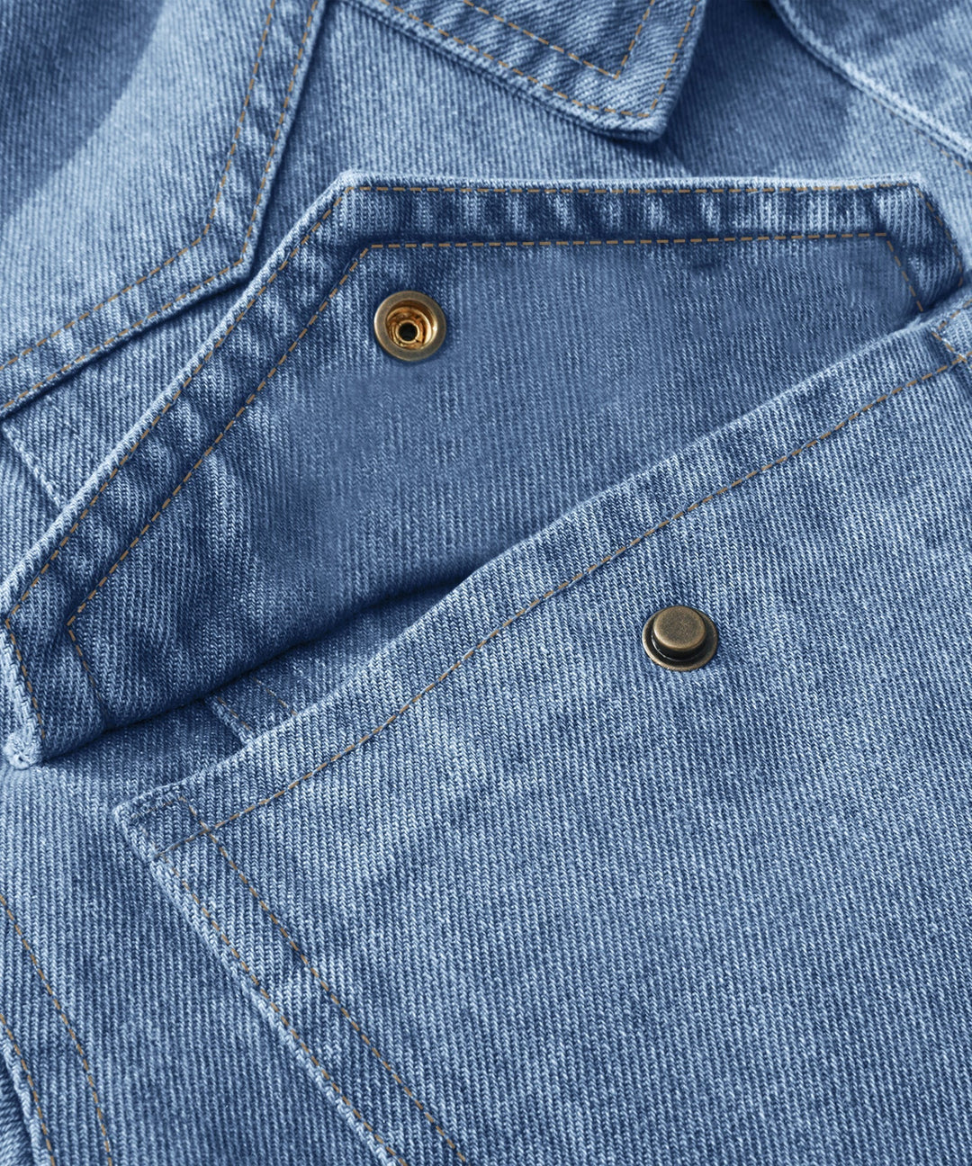 Drune | Herren Denim Wandererjacke - Flanell gefüttert