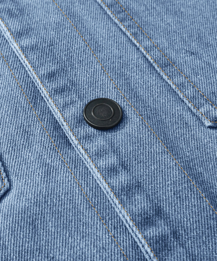 Drune | Herren Denim Wandererjacke - Flanell gefüttert