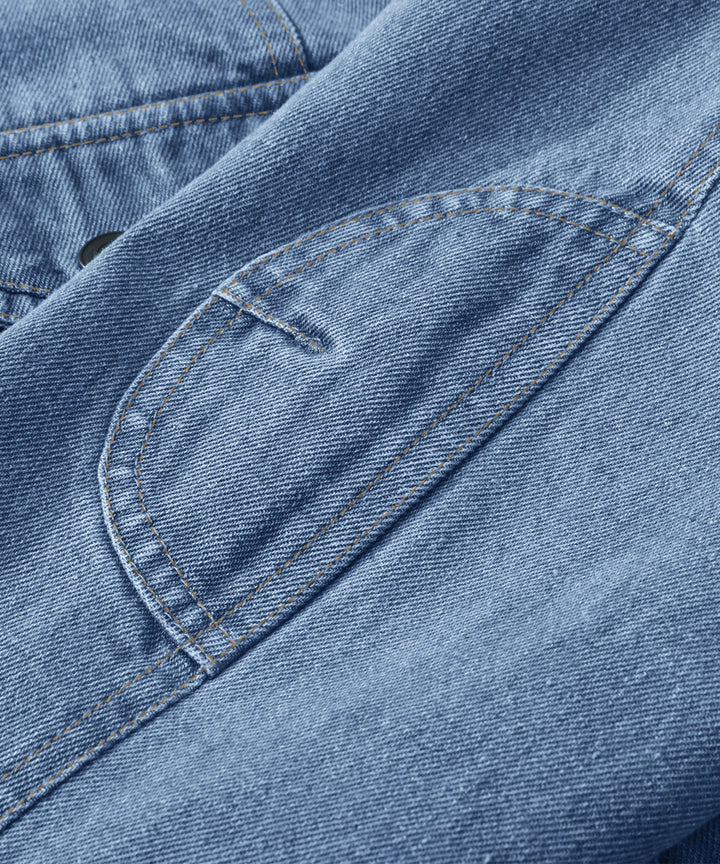 Drune | Herren Denim Wandererjacke - Flanell gefüttert
