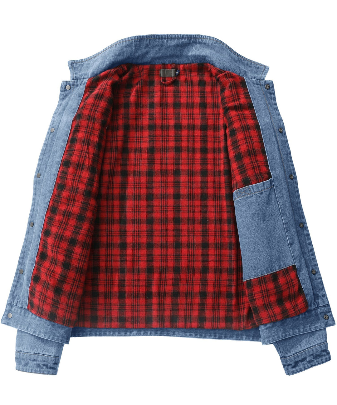 Drune | Herren Denim Wandererjacke - Flanell gefüttert