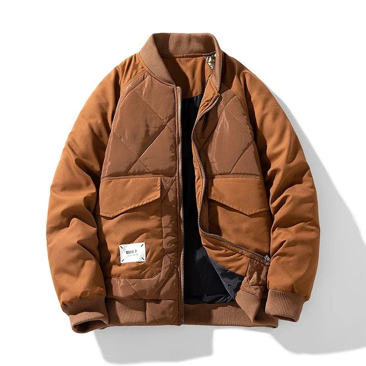 Drune | Männer Steppbomberjacke Aus Strapazierfähigem Material