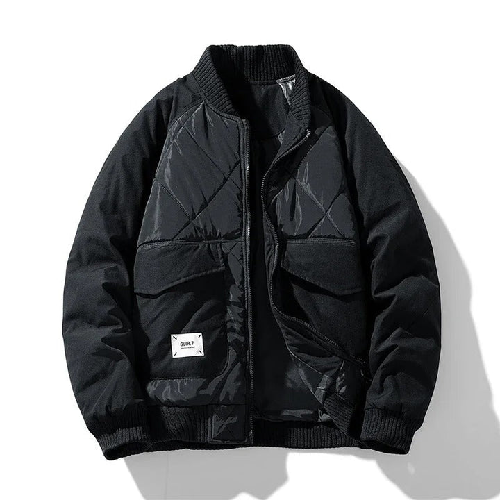 Drune | Männer Steppbomberjacke Aus Strapazierfähigem Material