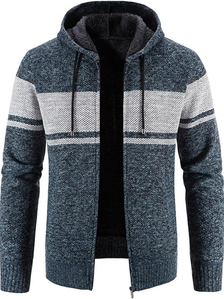 Drune | Kapuzenpullover Mit Reißverschluss Aus Strick in Der Farbe Chai Für Herren
