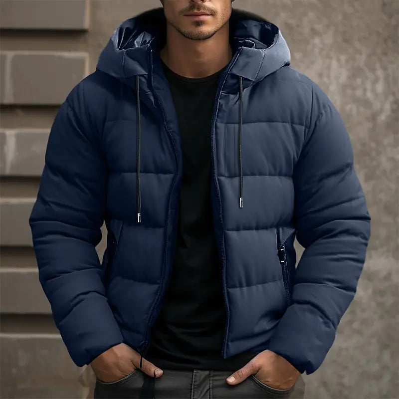 Drune | Herren Kapuzen Isolierter Pufferjacke für den Winter