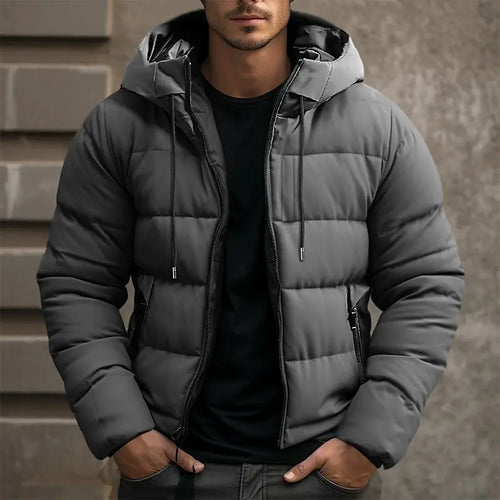 Drune | Herren Kapuzen Isolierter Pufferjacke für den Winter