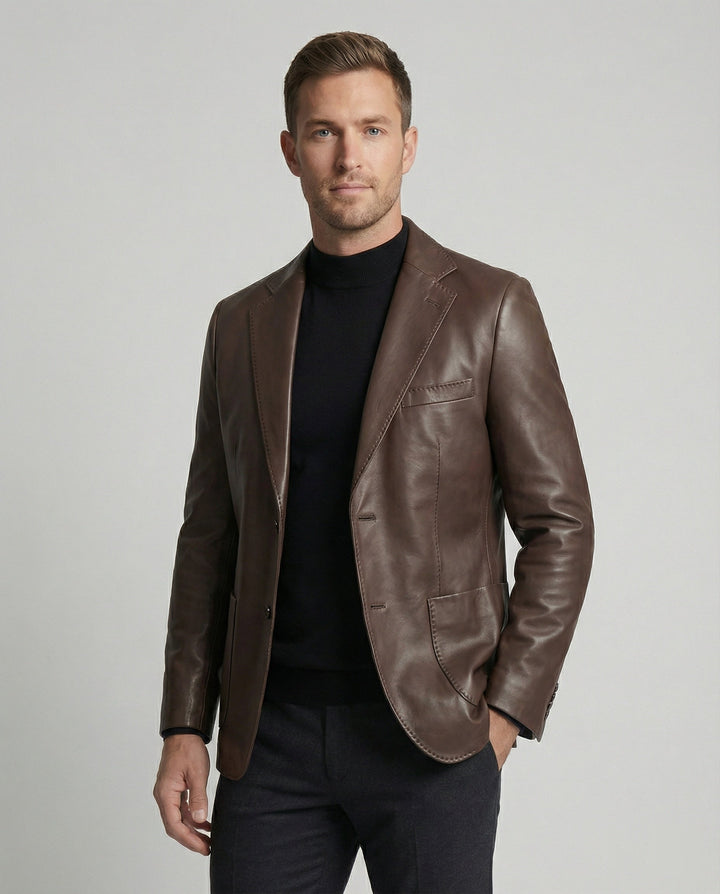 Drune | Herren Leder Blazer