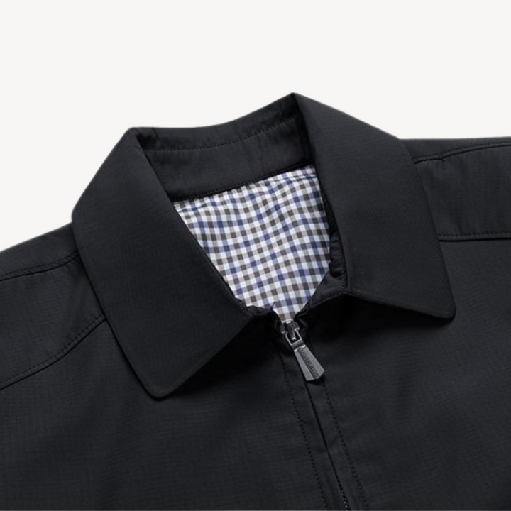 Drune | Herren Leichte Baumwolljacke mit kariertem Futter