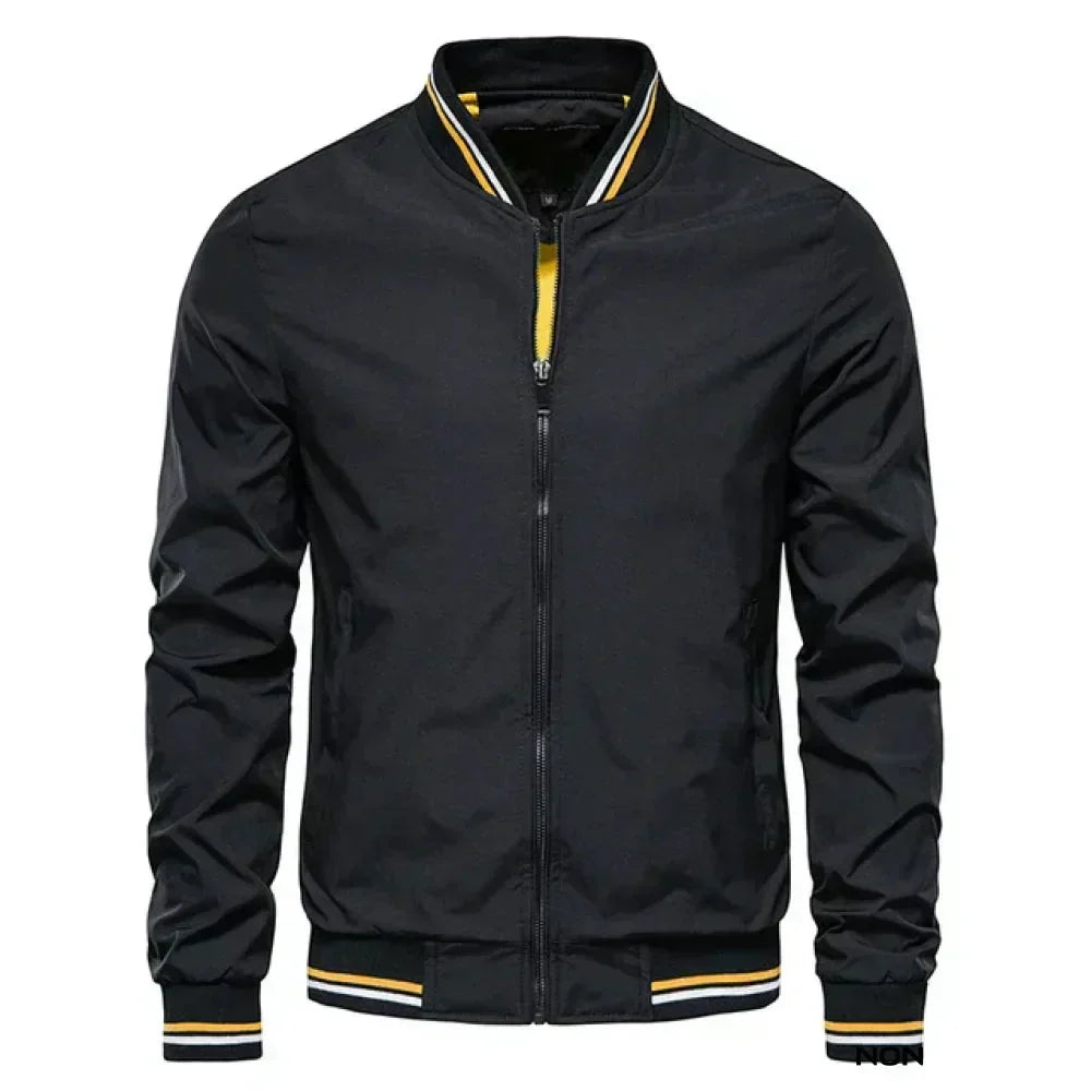 Drune | Herren Leichte Sommer Gestreifte Bomberjacke