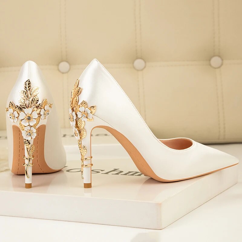 Drune | Metallisch verstellte High Heels für Frauen Stiletto