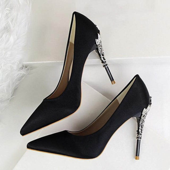 Drune | Metall Geschnitzte Pumps Elegante High Heels