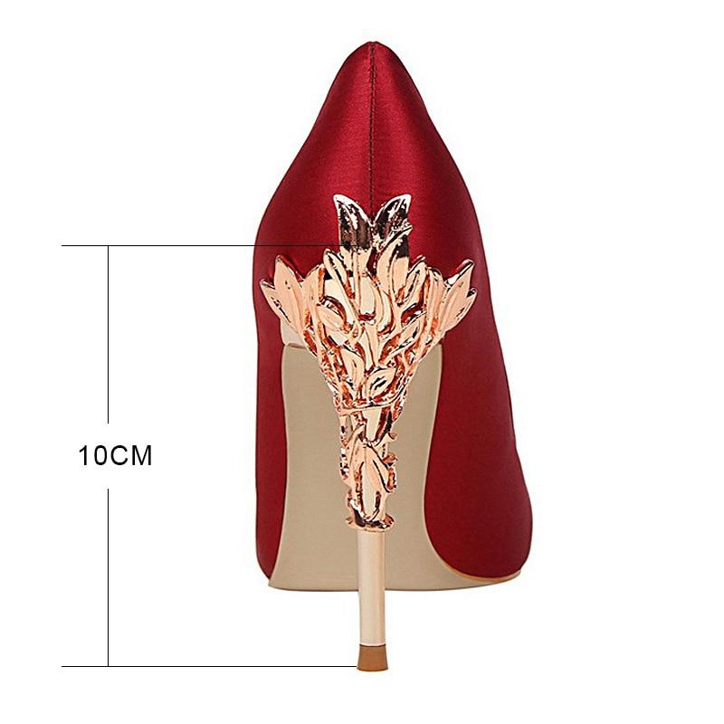 Drune | Metall Geschnitzte Pumps Elegante High Heels