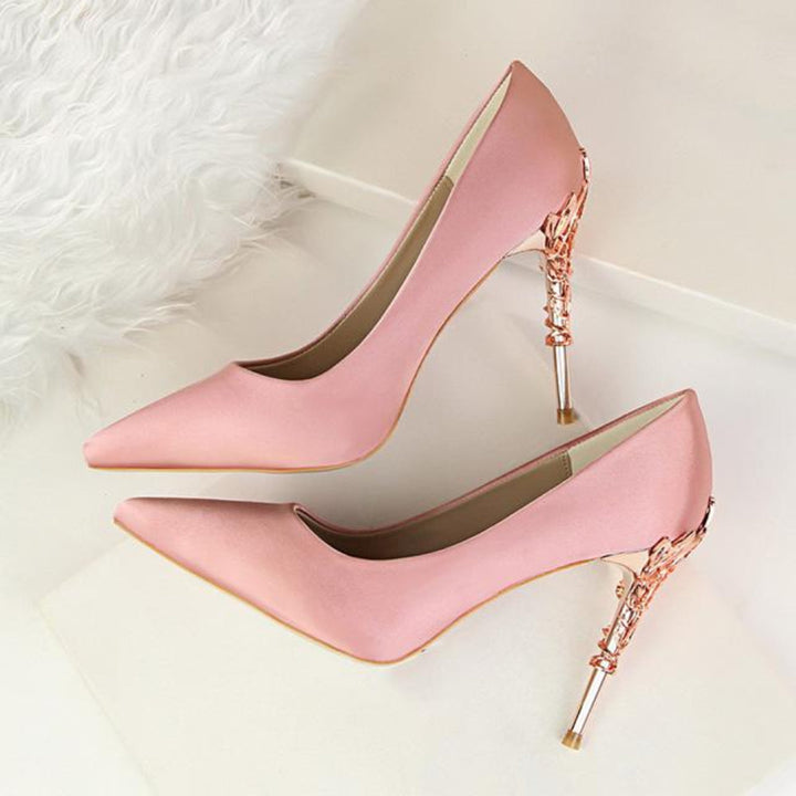Drune | Metall Geschnitzte Pumps Elegante High Heels