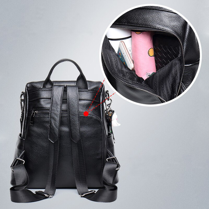 Drune | Anti-Diebstahl-Lederrucksack