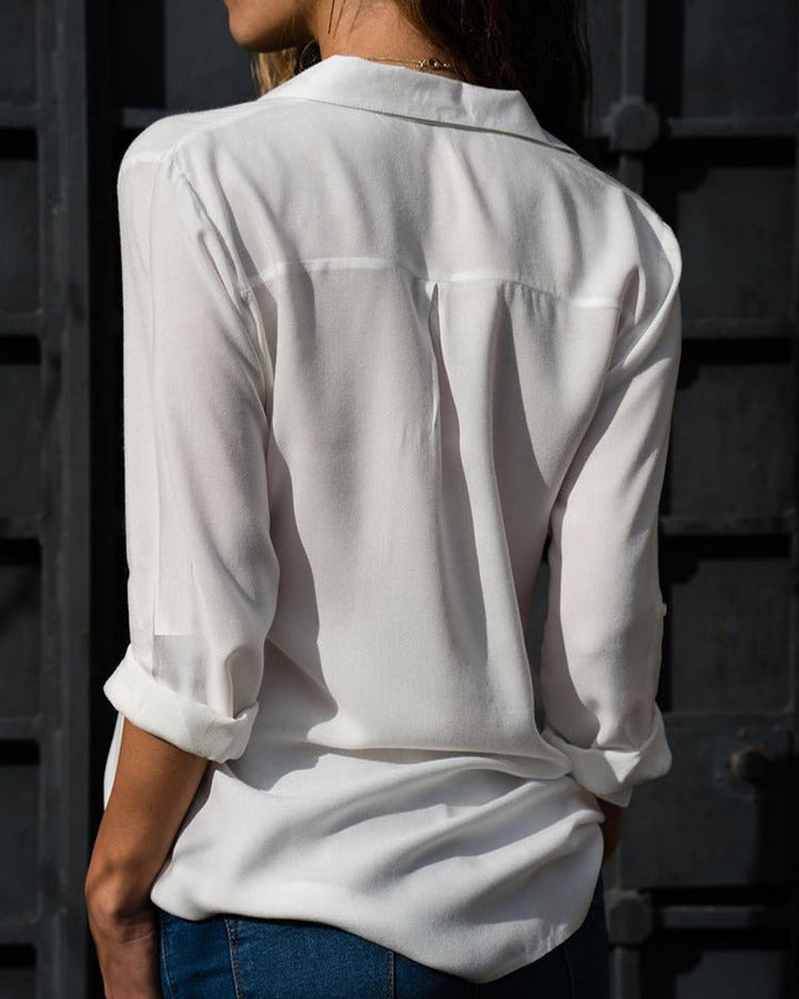 Drune | Leichte Chiffonbluse für Eleganten Sommerlook