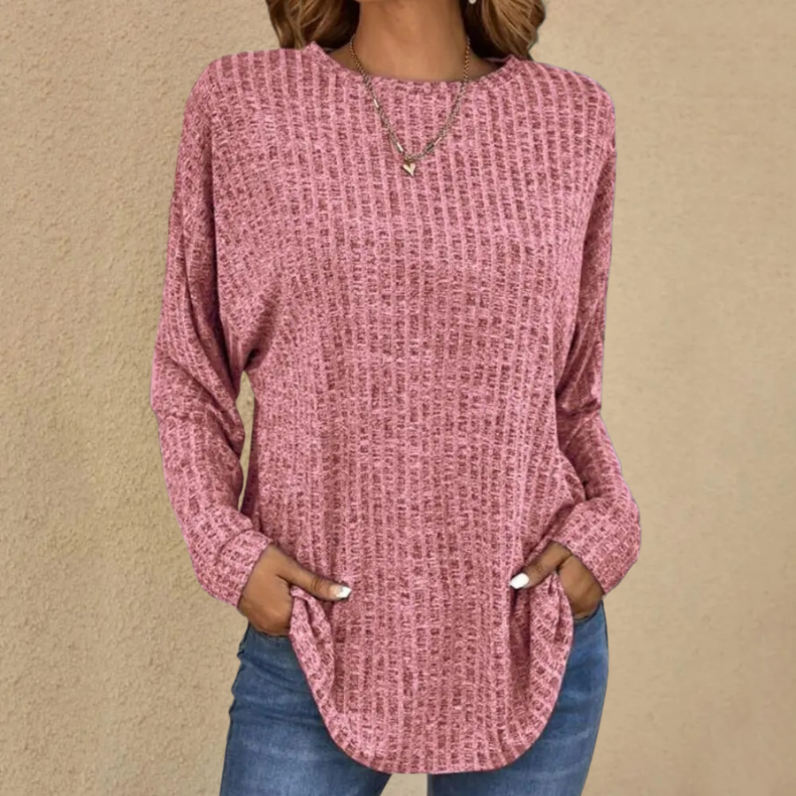 Drune - Damen Basic Shirt Mit Rundhalsausschnitt