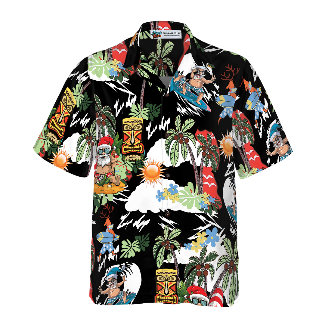 Drune | Fröhliche Weihnachten Santa Claus 9 Hawaiian Shirt