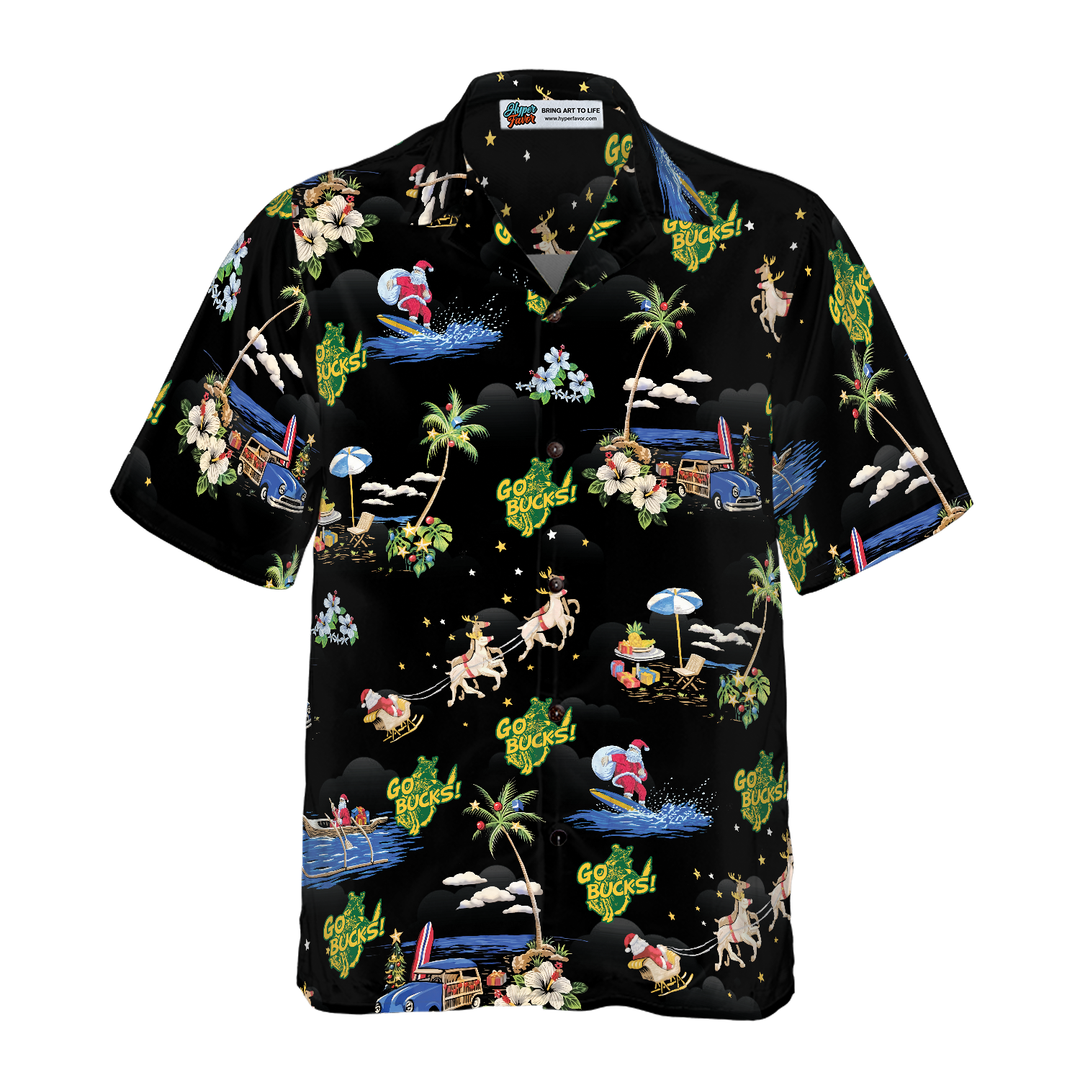 Drune | Go Bucks Logo Weihnachts Hawaiian-Shirt