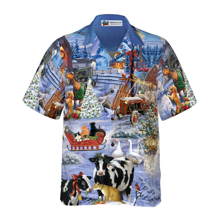 Drune | SCHÖNE FARM AN WEIHNACHTEN Hawaiian Shirt