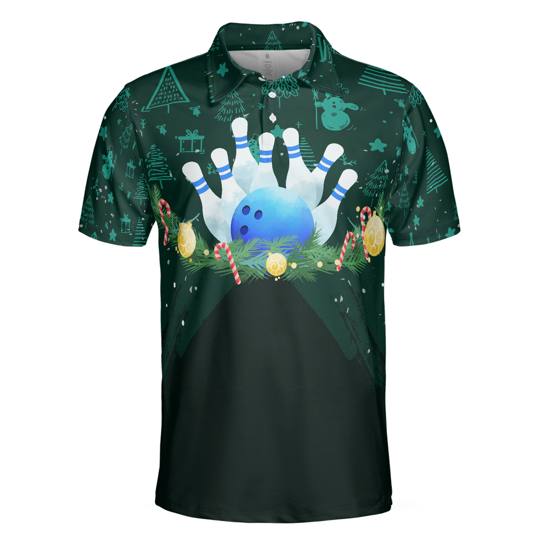 Drune | Weihnachtskranz mit Bowling Herren Polohemden