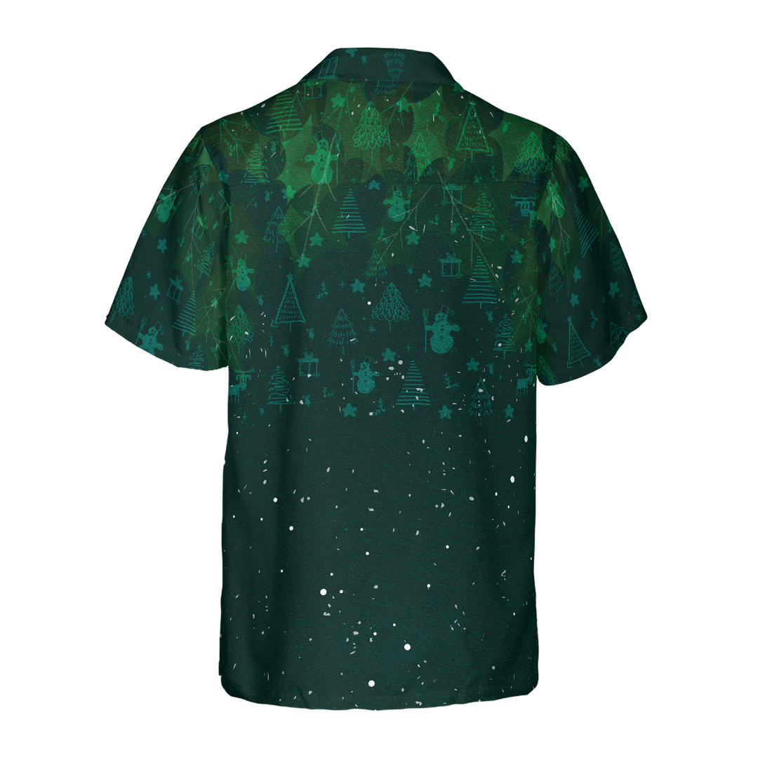 Drune | Hyperfavor Weihnachts-Hawaiian-Shirts für Männer und Frauen, Weihnachtskranz Bowling Hawaiian Shirt Knopfkragen Kurzarm