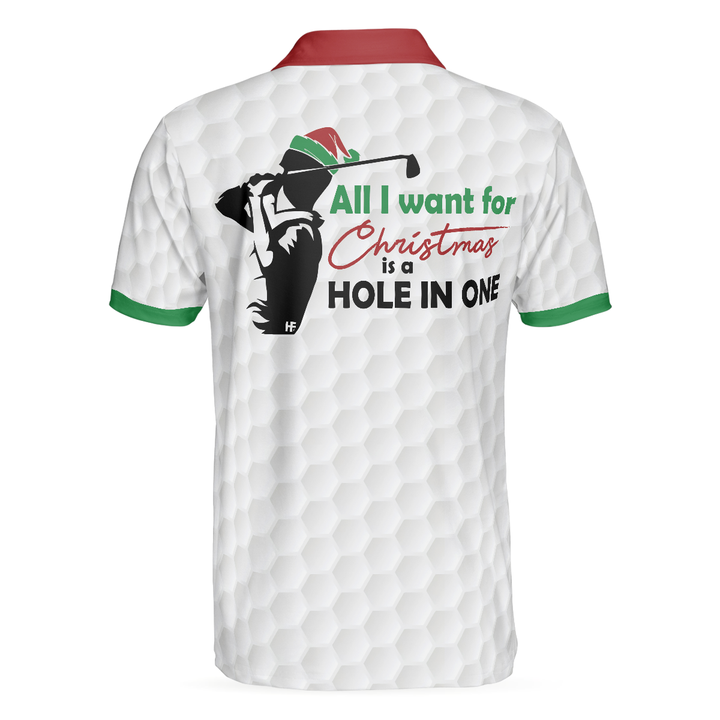 Drune | Golf Alles, was ich will Polo-Shirt, Geschenkidee für männliche Golfer, lustiges weihnachtliches Golfhemd