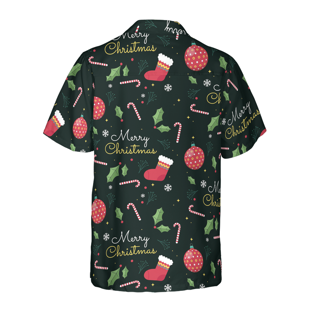Drune | Hyperfavor Weihnachts-Hawaiianhemden, Fröhliche Weihnachten Musterhemd Kurzarm, Weihnachtshemd Geschenkidee für Männer und Frauen
