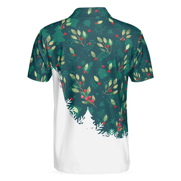 Drune | Weihnachts-Golf-Polo-Shirts für Männer und Frauen, Weihnachtssocken mit Golfball-Muster Herren-Shirt Kurzarm