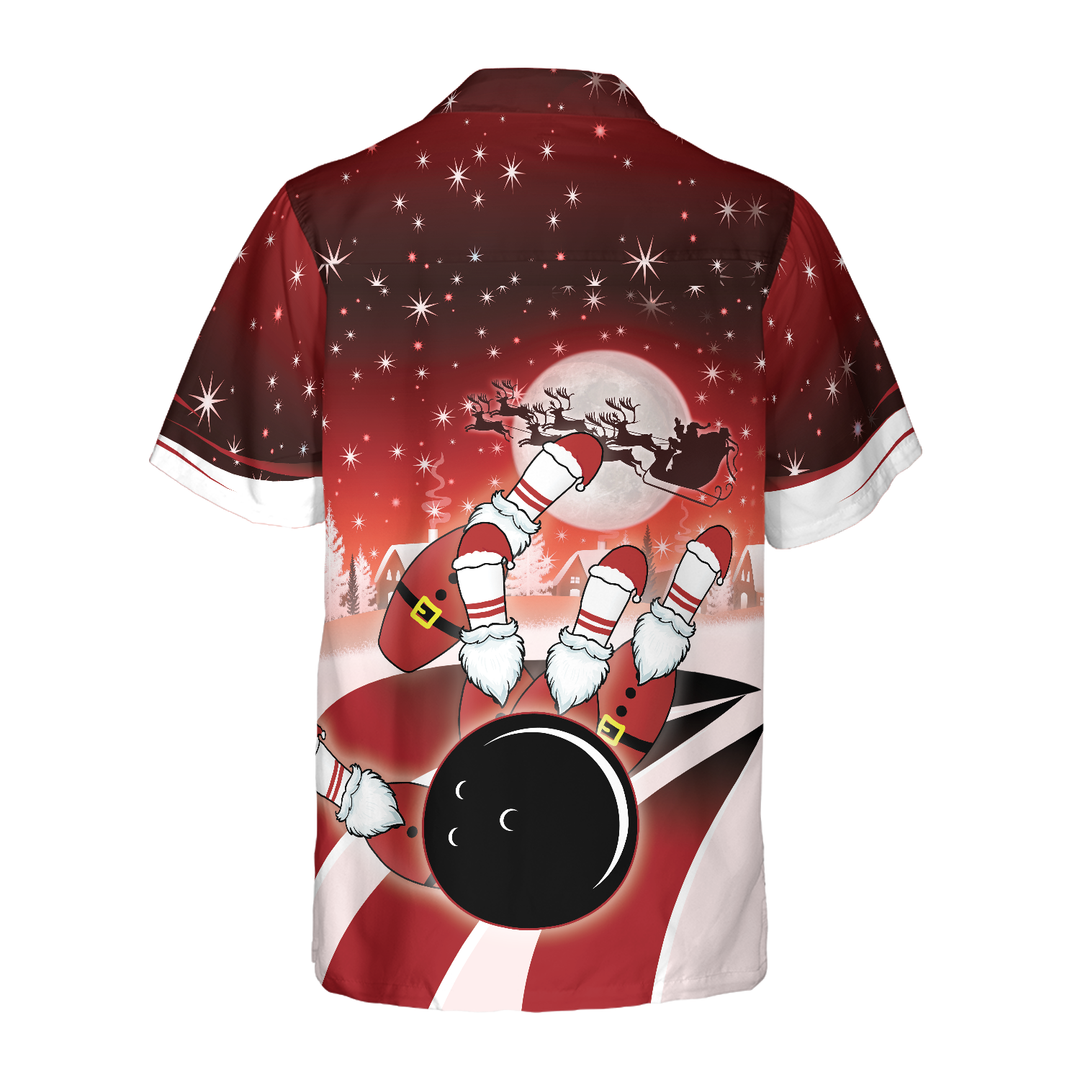 Drune | Hawaiian-Shirts, Weihnachts-Bowling-Shirt Kurzarm, Weihnachts-Shirt Geschenke-Idee Für Männer und Frauen