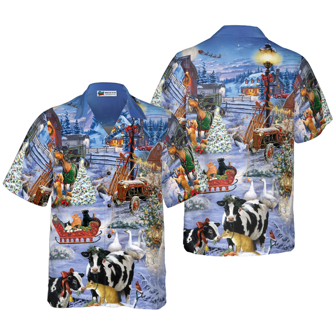 Drune | SCHÖNE FARM AN WEIHNACHTEN Hawaiian Shirt