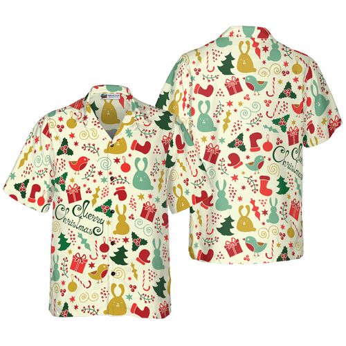 Drune | Frohe Weihnachten Muster 4 Hawaii-Hemd
