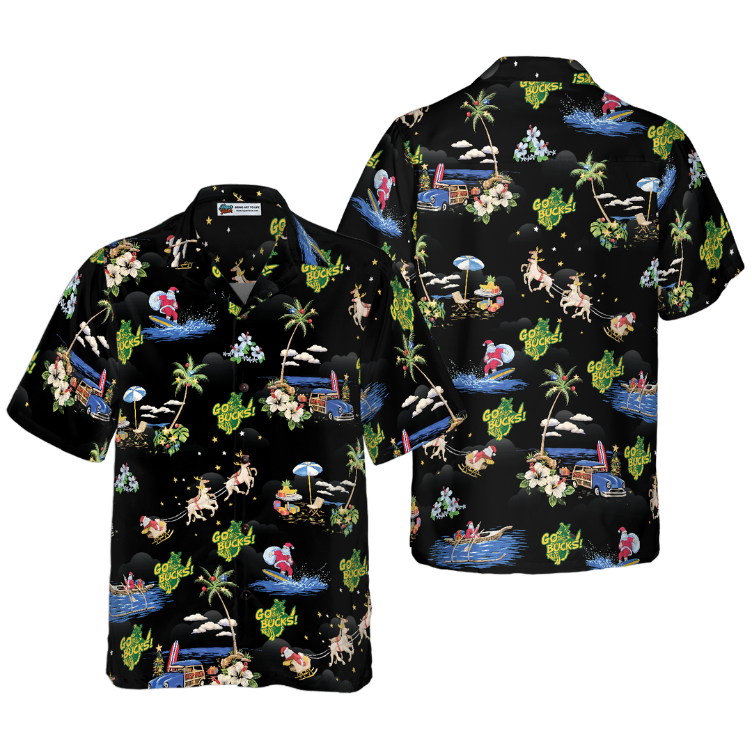 Drune | Go Bucks Logo Weihnachts Hawaiian-Shirt