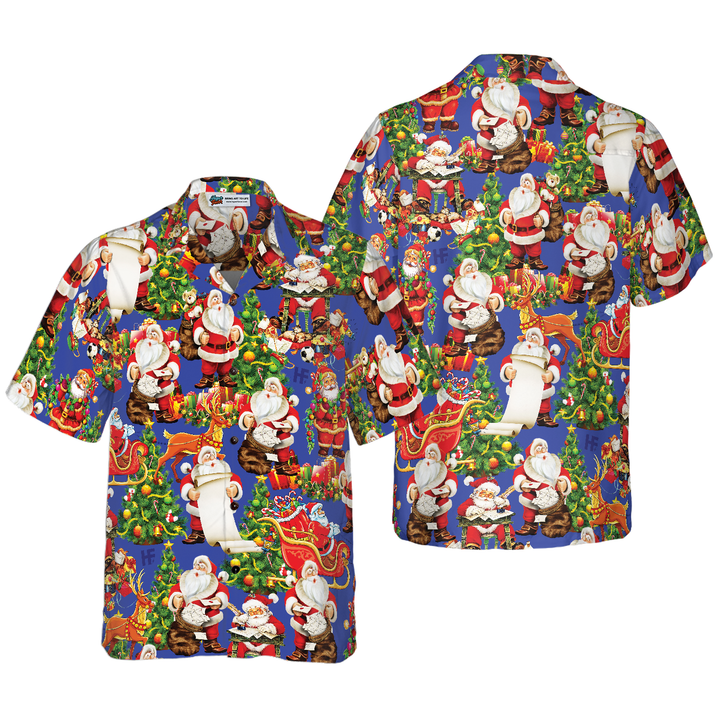 Drune | Frohe Weihnachten Santa Claus 6 Hawaii-Hemd