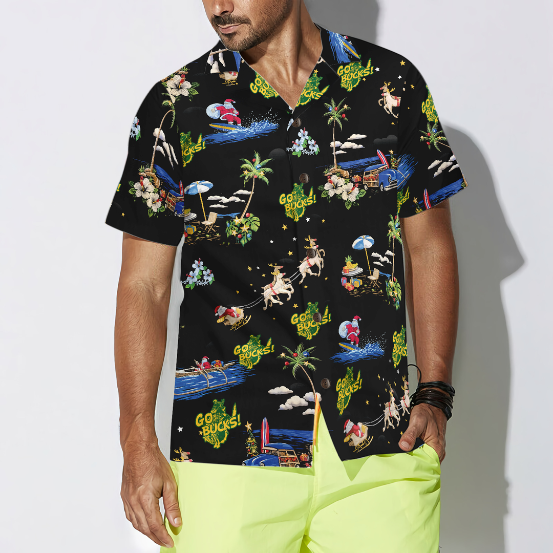 Drune | Go Bucks Logo Weihnachts Hawaiian-Shirt