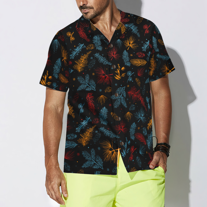 Drune | Hyperfavor Santa Beach Muster 2 Hawaii-Hemd, Weihnachtshemden Kurzarm Knopfdown-Hemd für Männer und Frauen