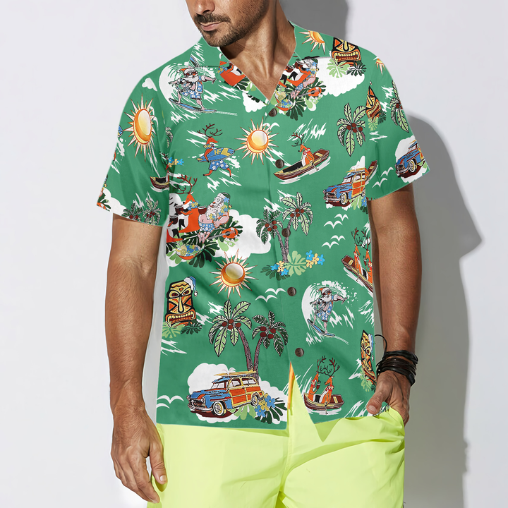Drune | Frohe Weihnachten Santa Claus 10 Hawaiian Shirt