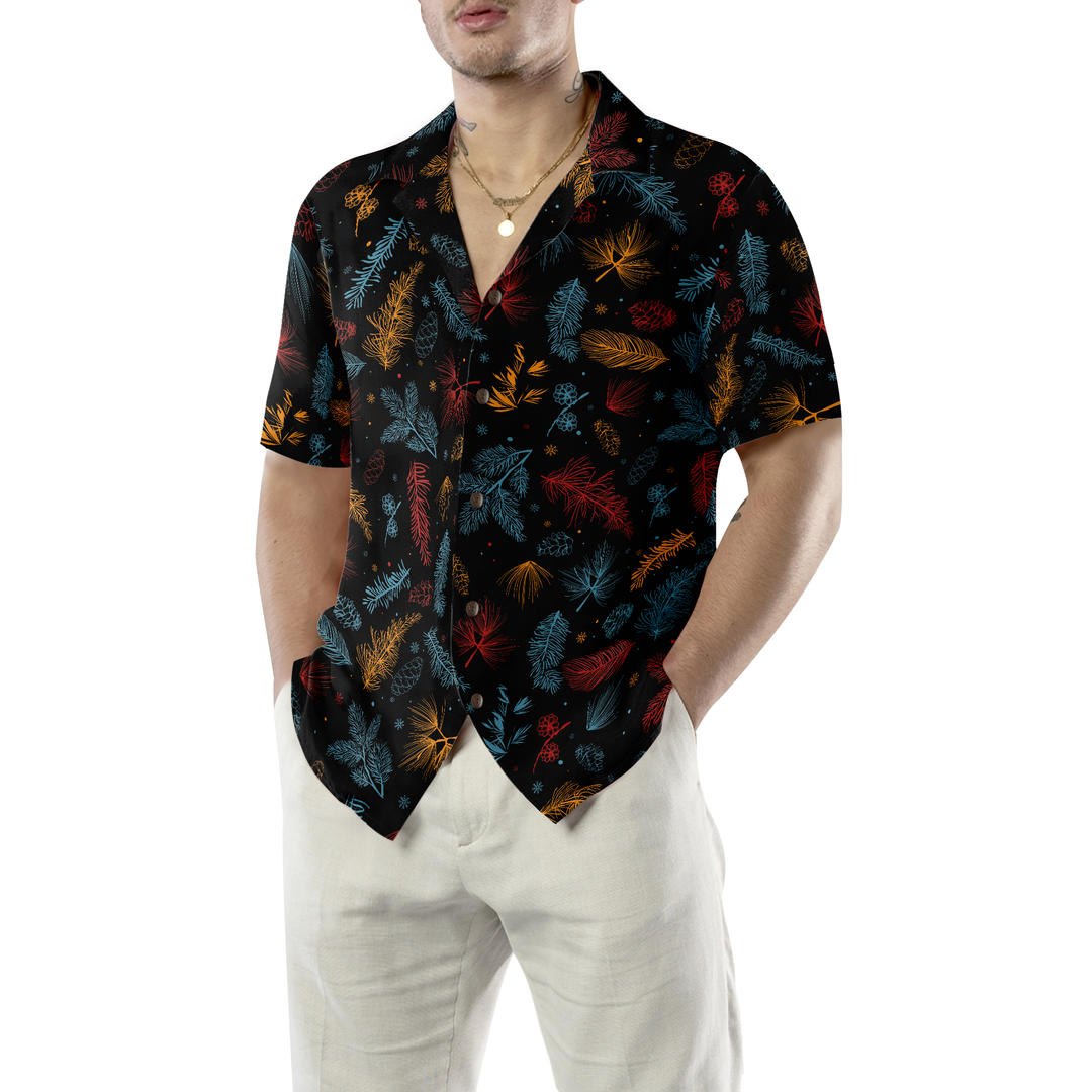 Drune | Hyperfavor Santa Beach Muster 2 Hawaii-Hemd, Weihnachtshemden Kurzarm Knopfdown-Hemd für Männer und Frauen