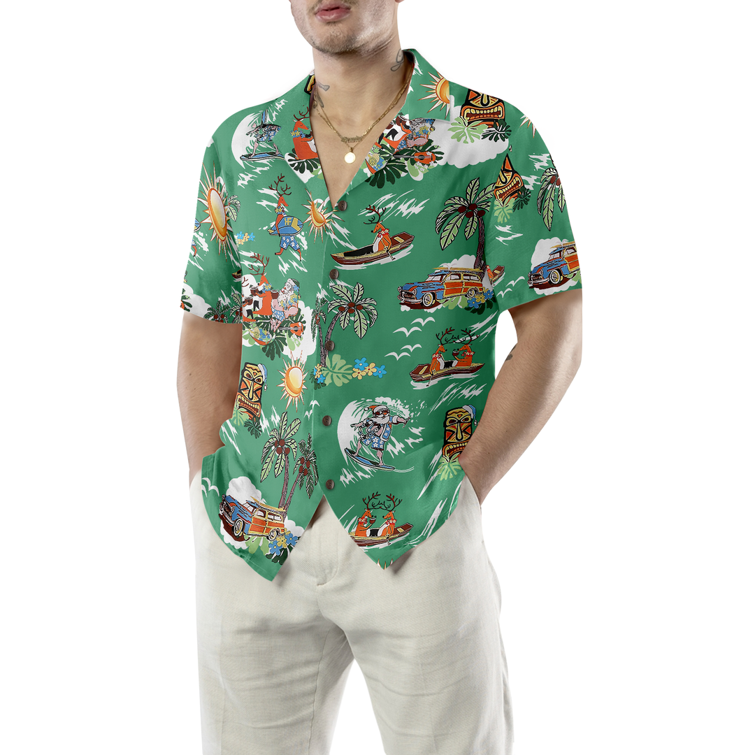 Drune | Frohe Weihnachten Santa Claus 10 Hawaiian Shirt