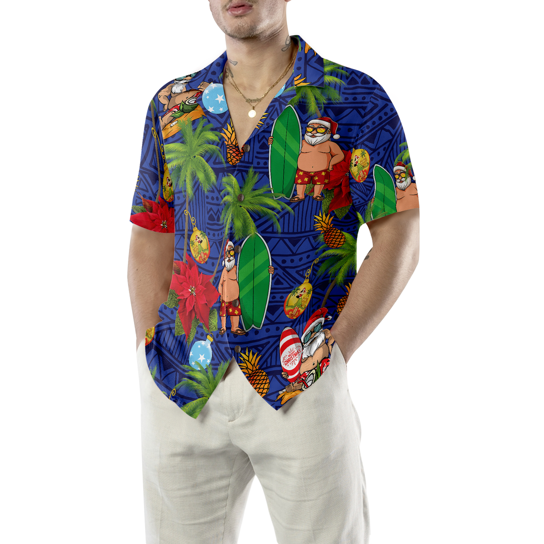 Drune | Frohe Weihnachten Santa Claus 1 Hawaiian Shirt
